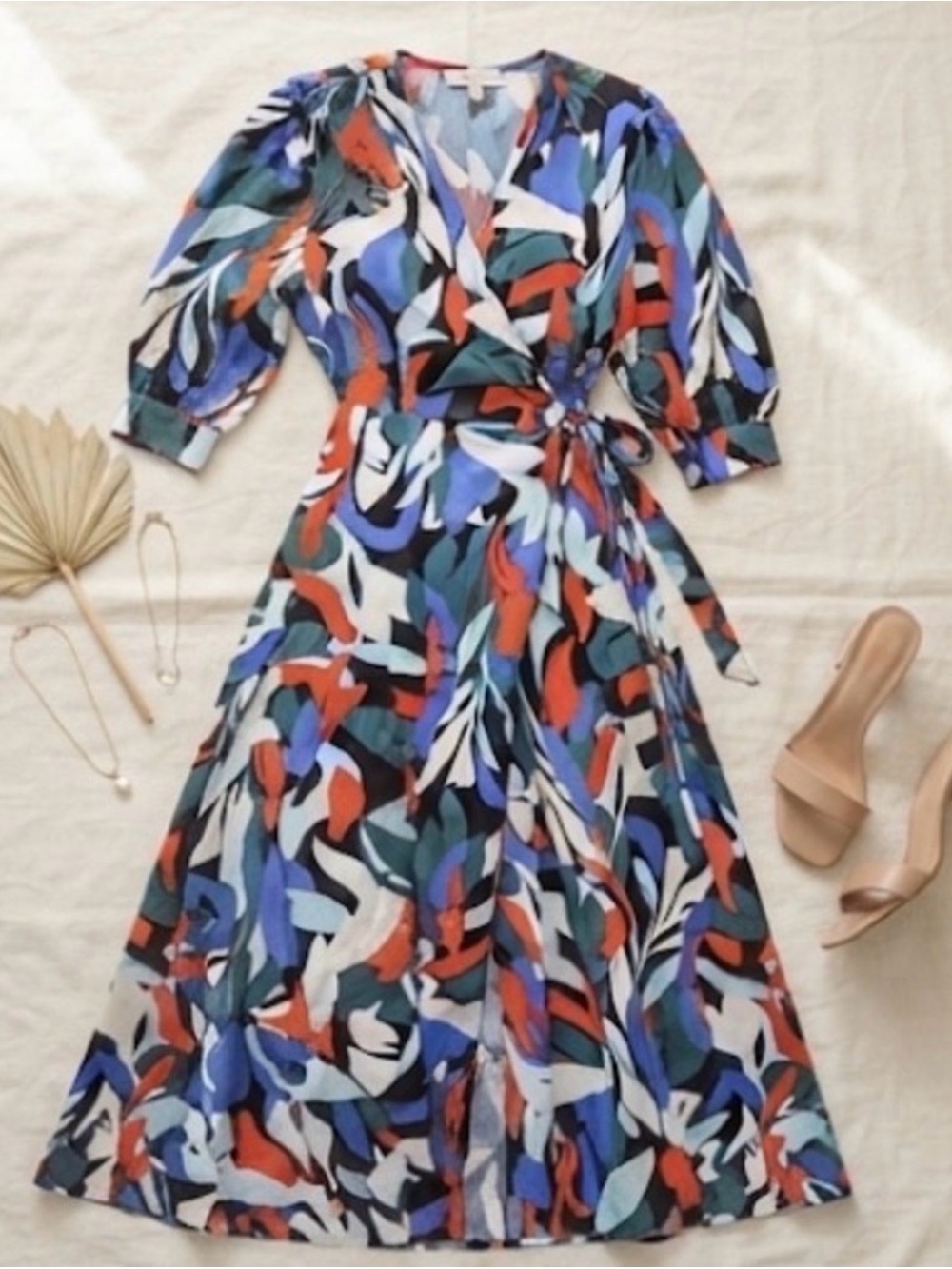 First Love Fire & Ice wrap maxi dress